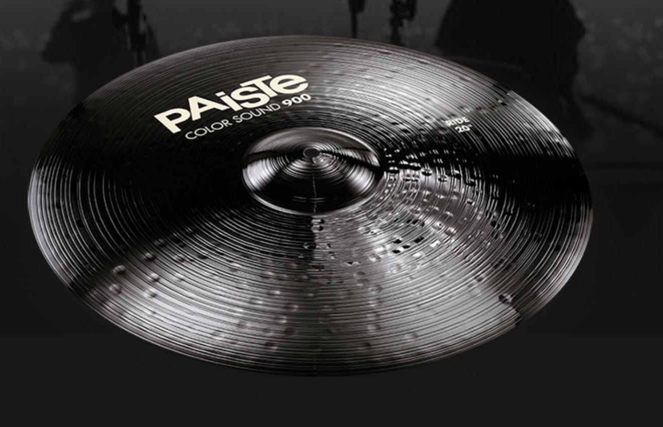 Paiste 20” Color Sound 900 Black Ride Cymbal