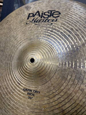 Paiste 20” Masters Dark Dry Ride Cymbal