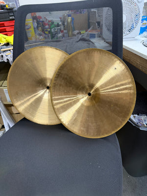 Paiste 2002 14” Black Label hi hat cymbals
