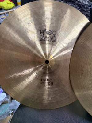 Paiste 2002 14” Black Label hi hat cymbals