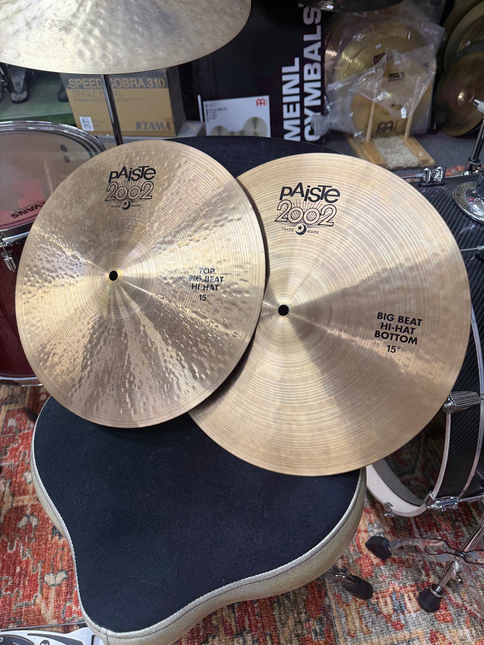 Paiste 2002 15” Big Beat hi hats