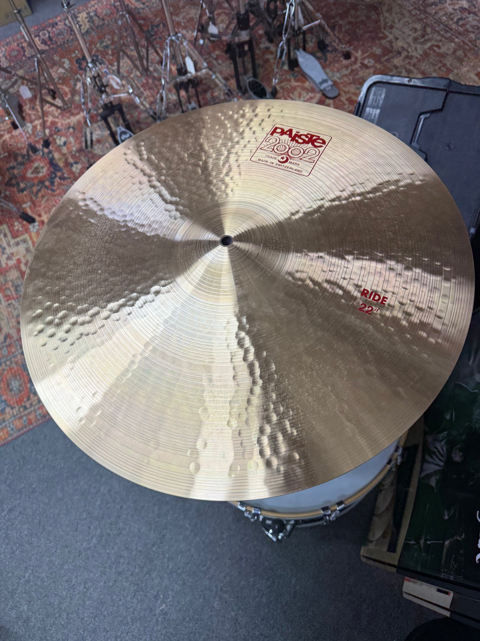 Paiste 2002 22” ride cymbal