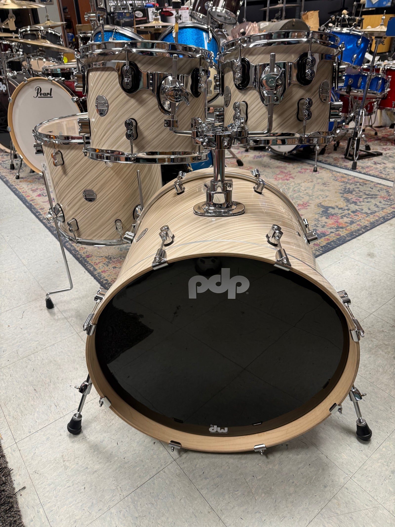 PDP Concept Maple 4pc Twisted ivory Drum Set 4pc