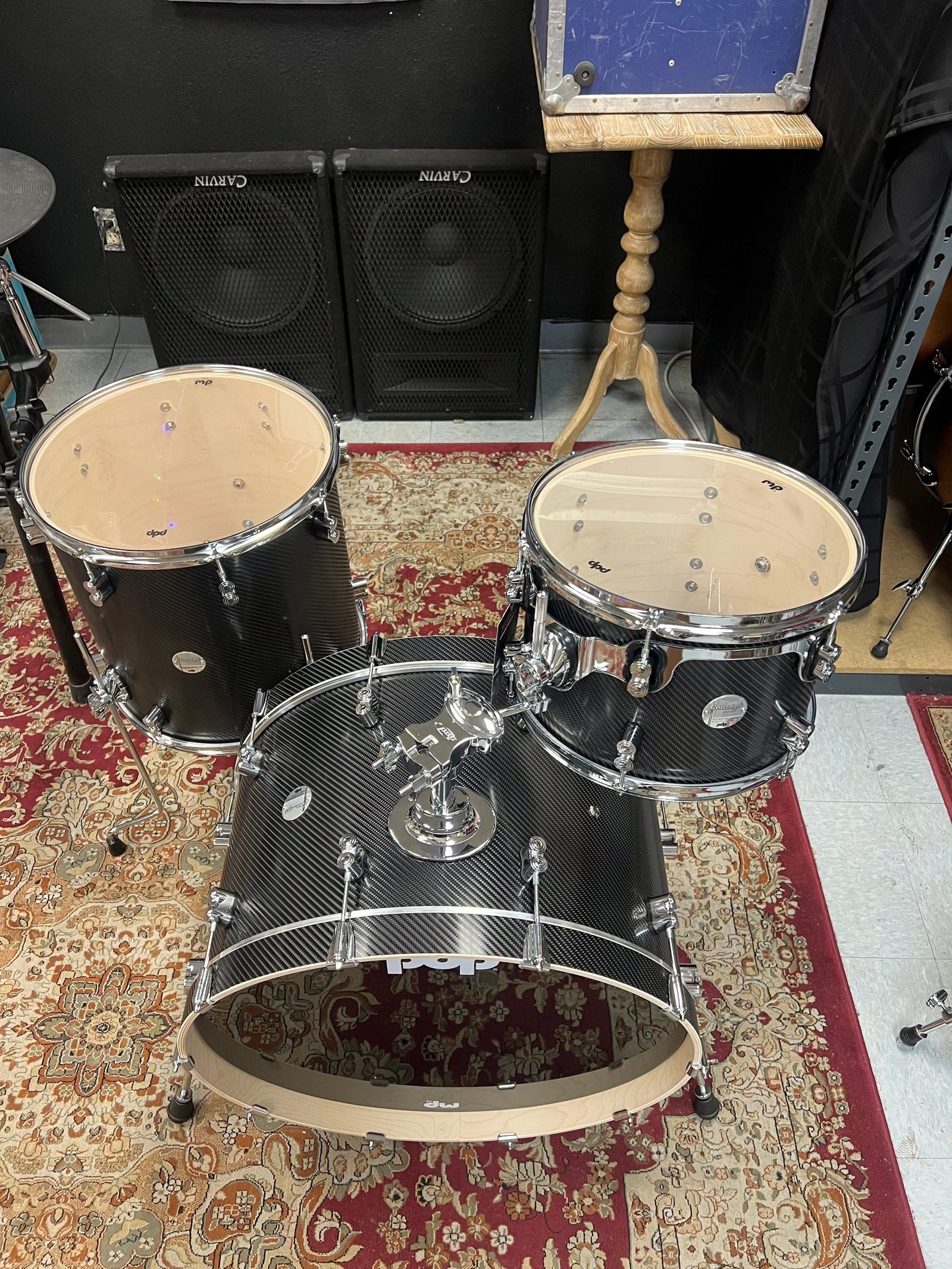 PDP Concept Maple Carbon Fiber 3pc Drum Set
