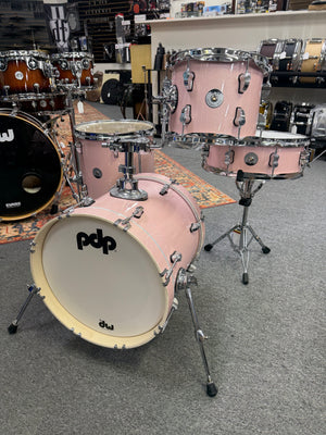 PDP New Yorker Pale Rose Sparkle 4pc Drum Set
