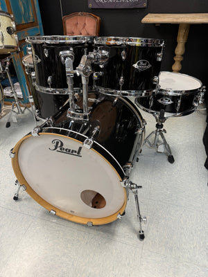 Pearl Export Jet Black Drum Set