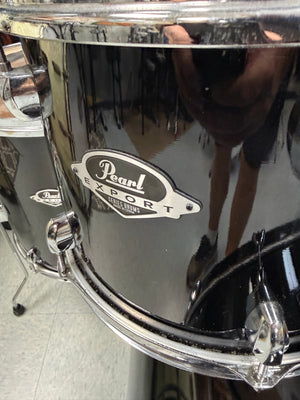 Pearl Export Jet Black Drum Set