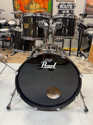 Pearl Session Custom Transparent Black Drum Set