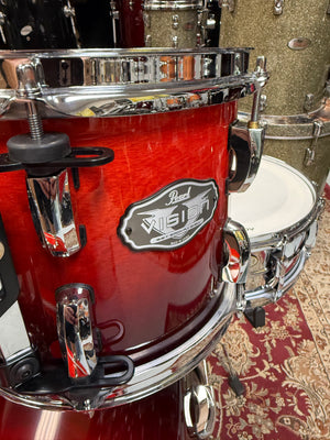 Pearl Vision Ruby Red 6pc Drum Set