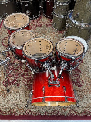 Pearl Vision Ruby Red 6pc Drum Set