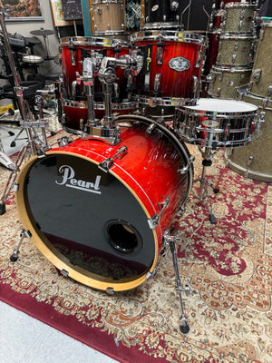 Pearl Vision Ruby Red 6pc Drum Set