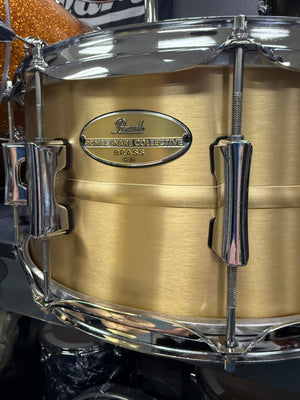 Pearl Primal Brass Snare Drum 14x6.5”