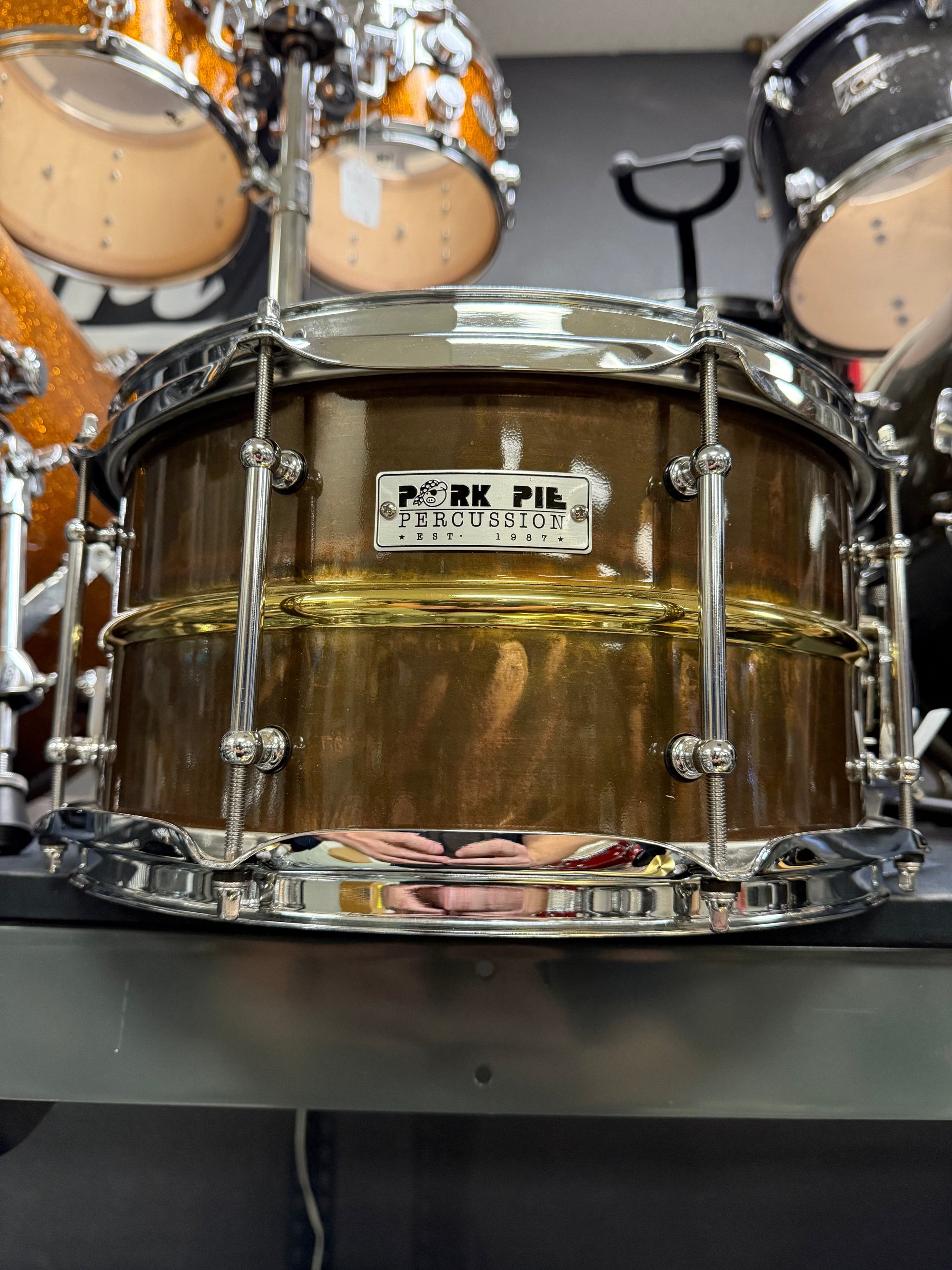 Pork Pie 13x7” Patina Brass Snare