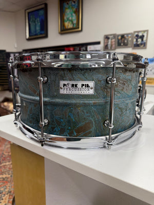 Pork Pie 13x7 Patina Brass Snare