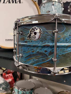 Pork Pie 13x7” Patina Brass snare Drum