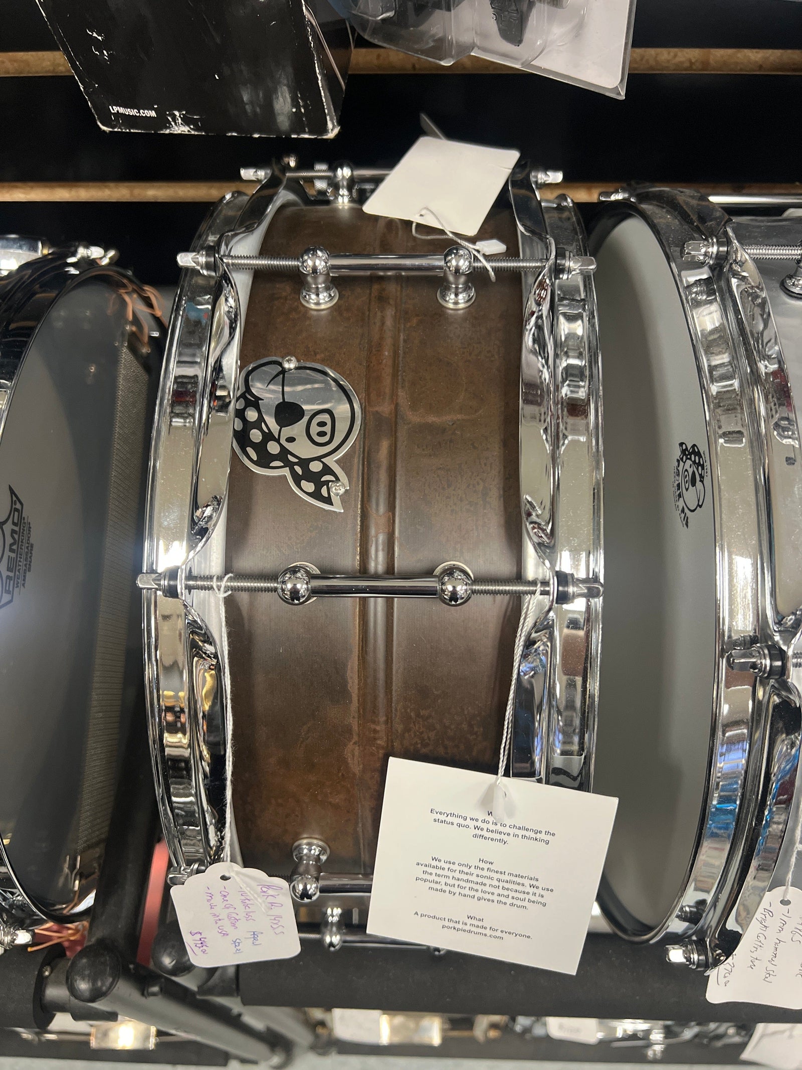 Pork Pie 14x5.5 Aged Steel Snare Drum