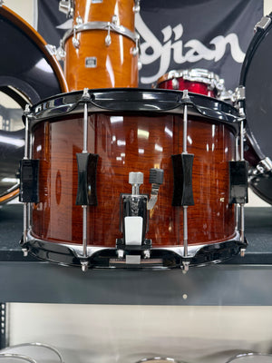 Pork Pie 14x8” Tobacco Burst Bubinga Snare Drum