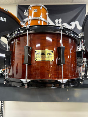 Pork Pie 14x8” Tobacco Burst Bubinga Snare Drum