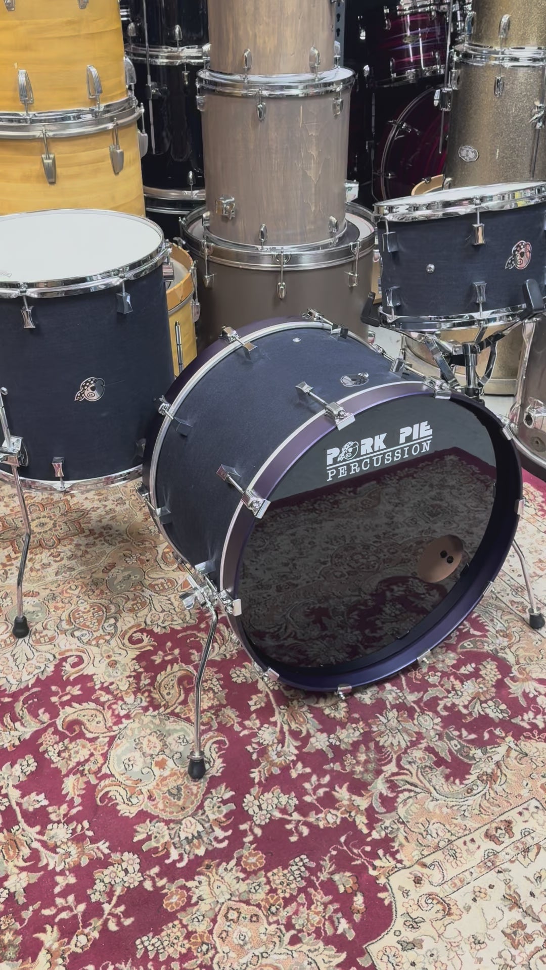 Pork Pie Denim 3pc Drum Set