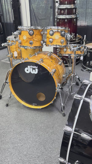 DW Collectors Olive Ash Burl 6pc Drum Set