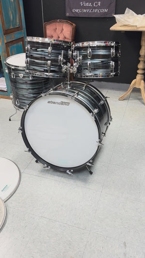 Ludwig Standard Blue Strata 4pc Drum Set