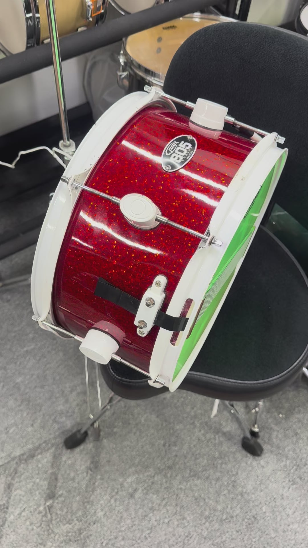PDP 805 13x7” Red Sparkle Snare Drum