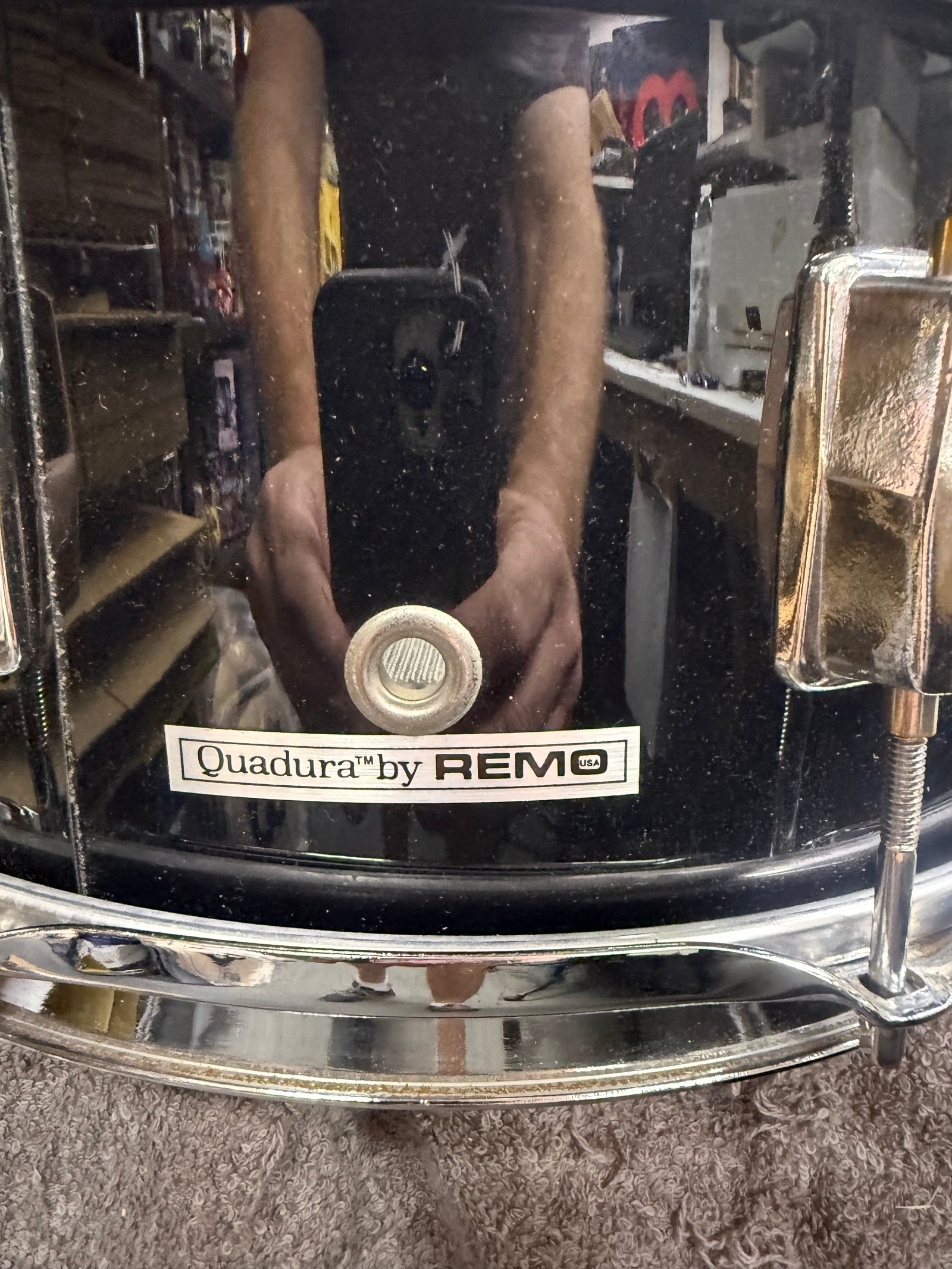 Remo Quadura 14x6.5” Black Snare Drum