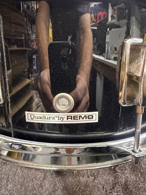 Remo Quadura 14x6.5” Black Snare Drum