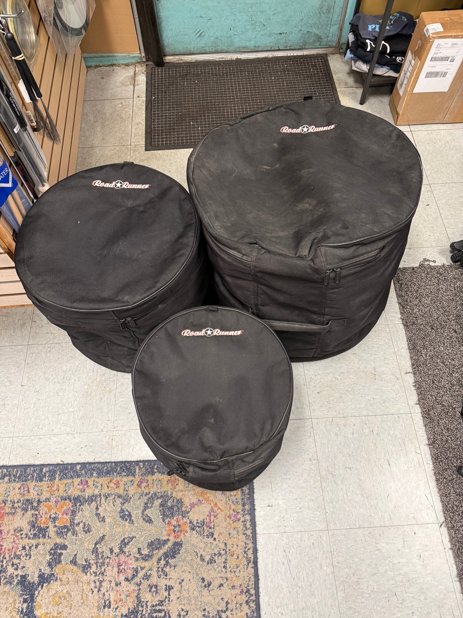 Roadrunner 3pc Drum Case Set