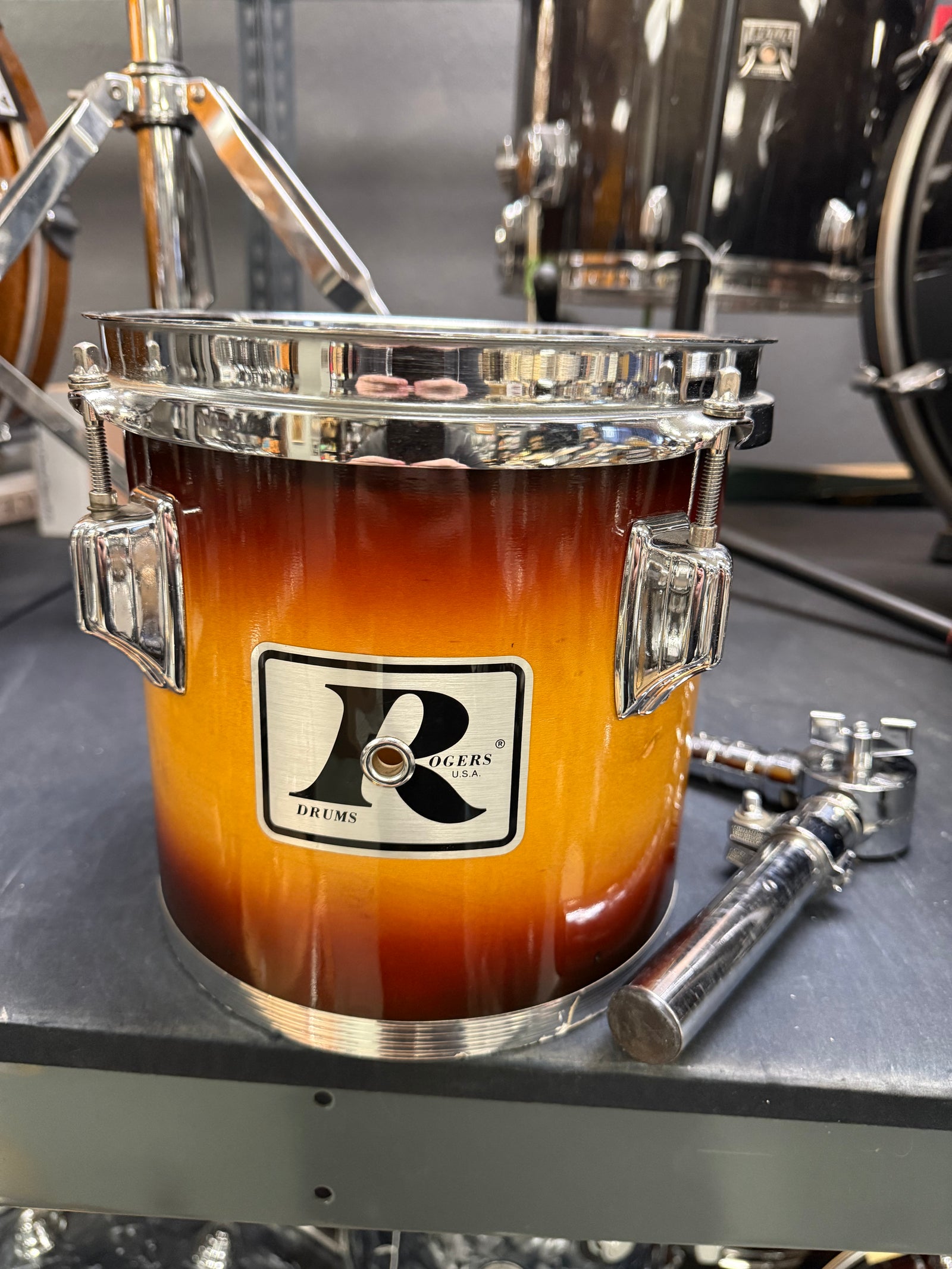 Rogers Concert Tom 8x8” Tobacco Burst