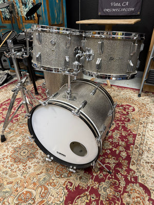 Rogers Holiday 4pc Silver Sparkle Drum Set