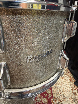 Rogers Holiday 4pc Silver Sparkle Drum Set