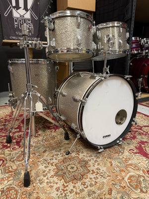 Rogers Holiday 4pc Silver Sparkle Drum Set