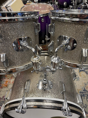 Rogers Holiday 4pc Silver Sparkle Drum Set