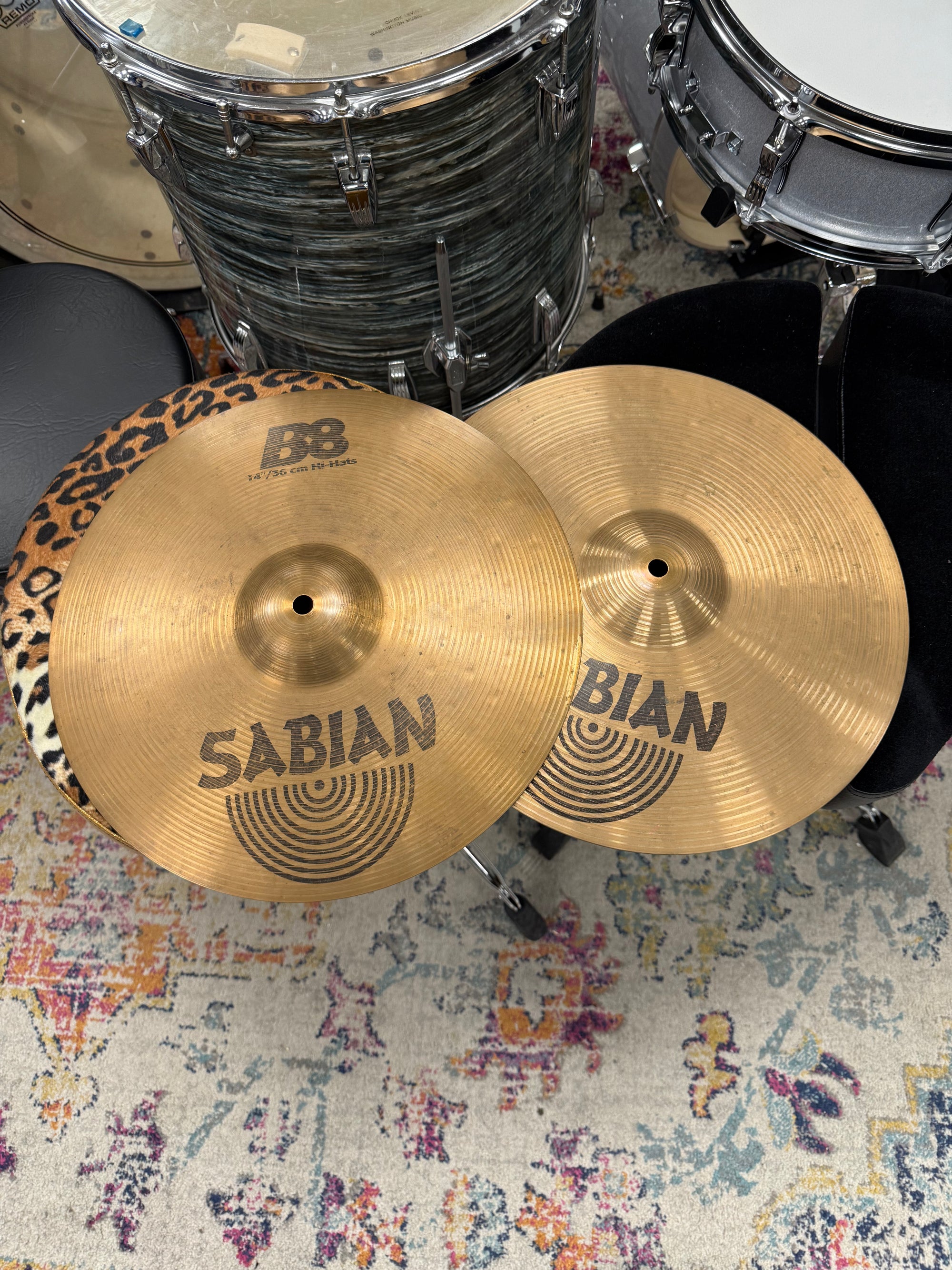Sabian 14" B8 hi-hat cymbals