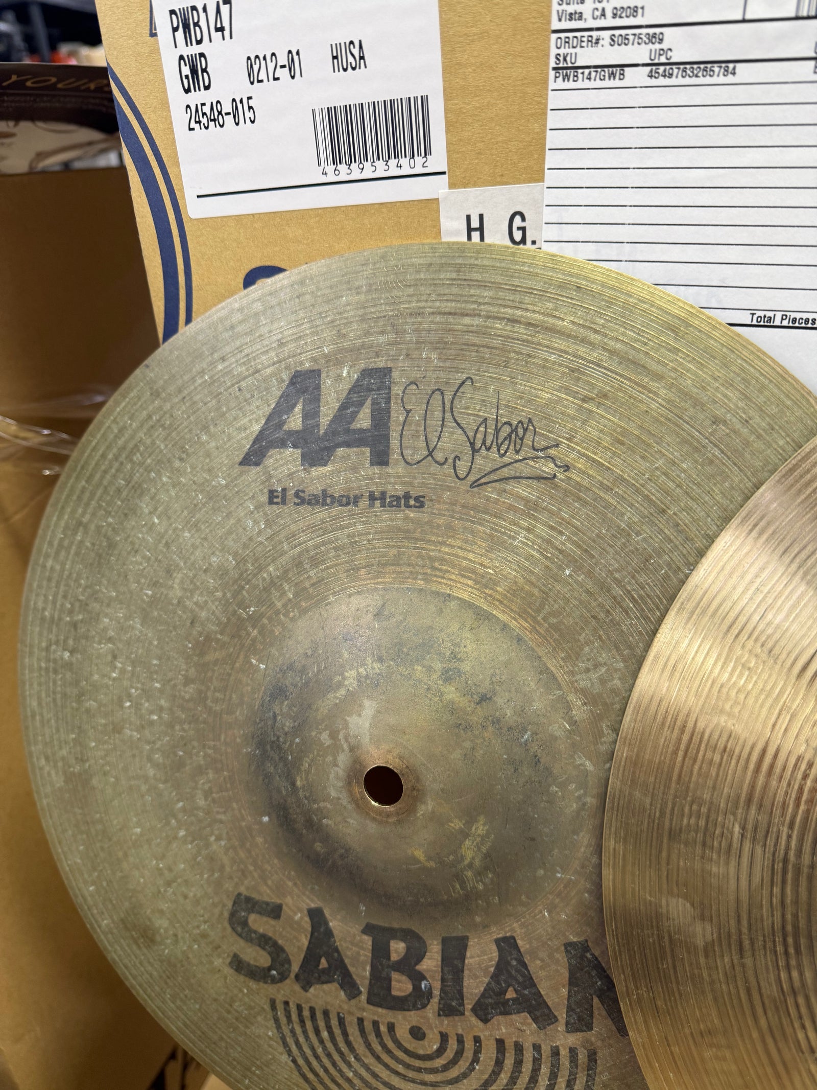 Sabian 13” AA El Sabor hi hats