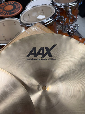 Sabian 14” AAX Medium/ X-Celerator hi hat cymbals