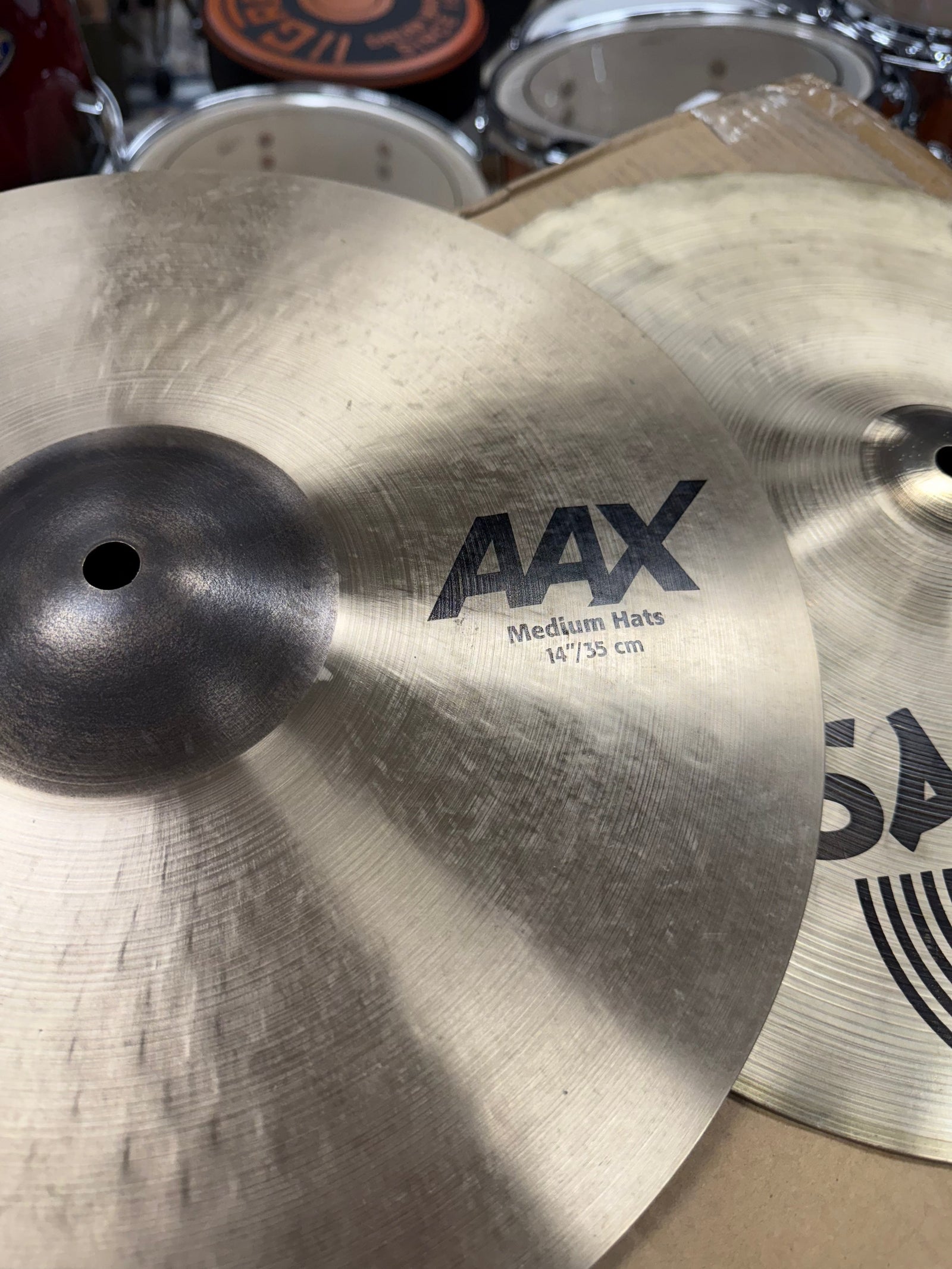 Sabian 14” AAX Medium/ X-Celerator hi hat cymbals