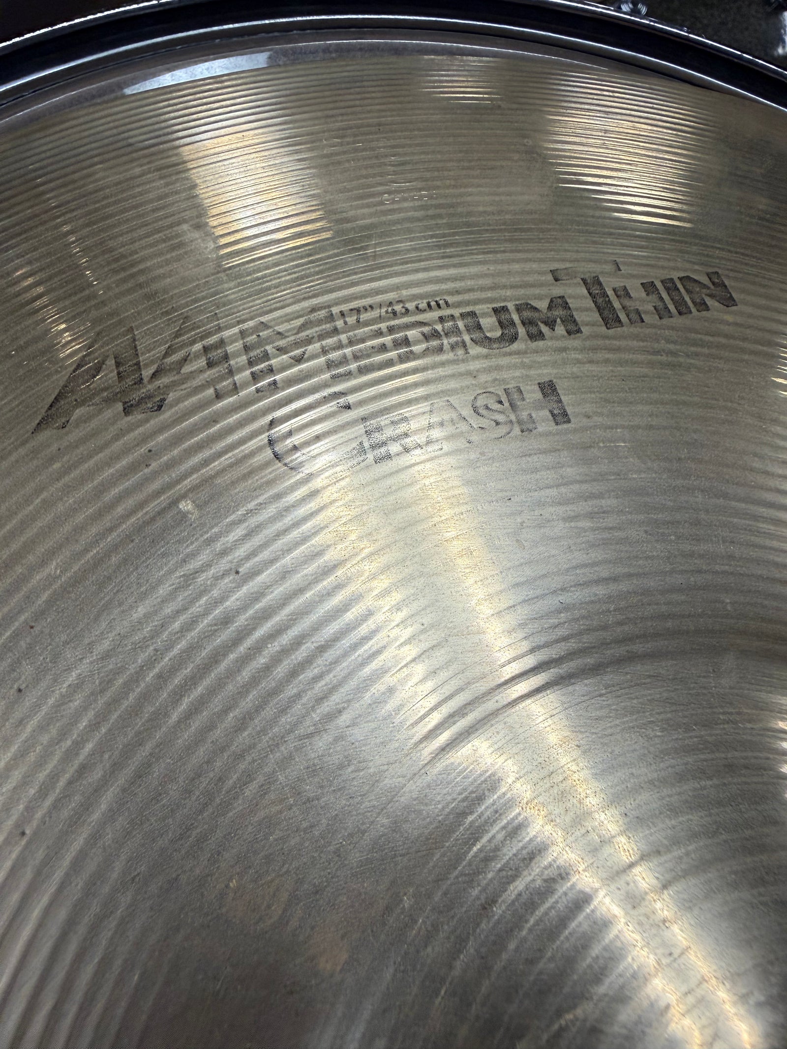 Sabian 17” AA Medium Thin Crash Cymbal