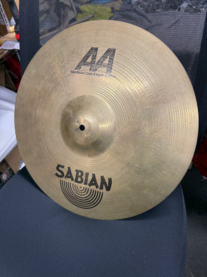 Sabian 18” AA medium thin crash cymbal