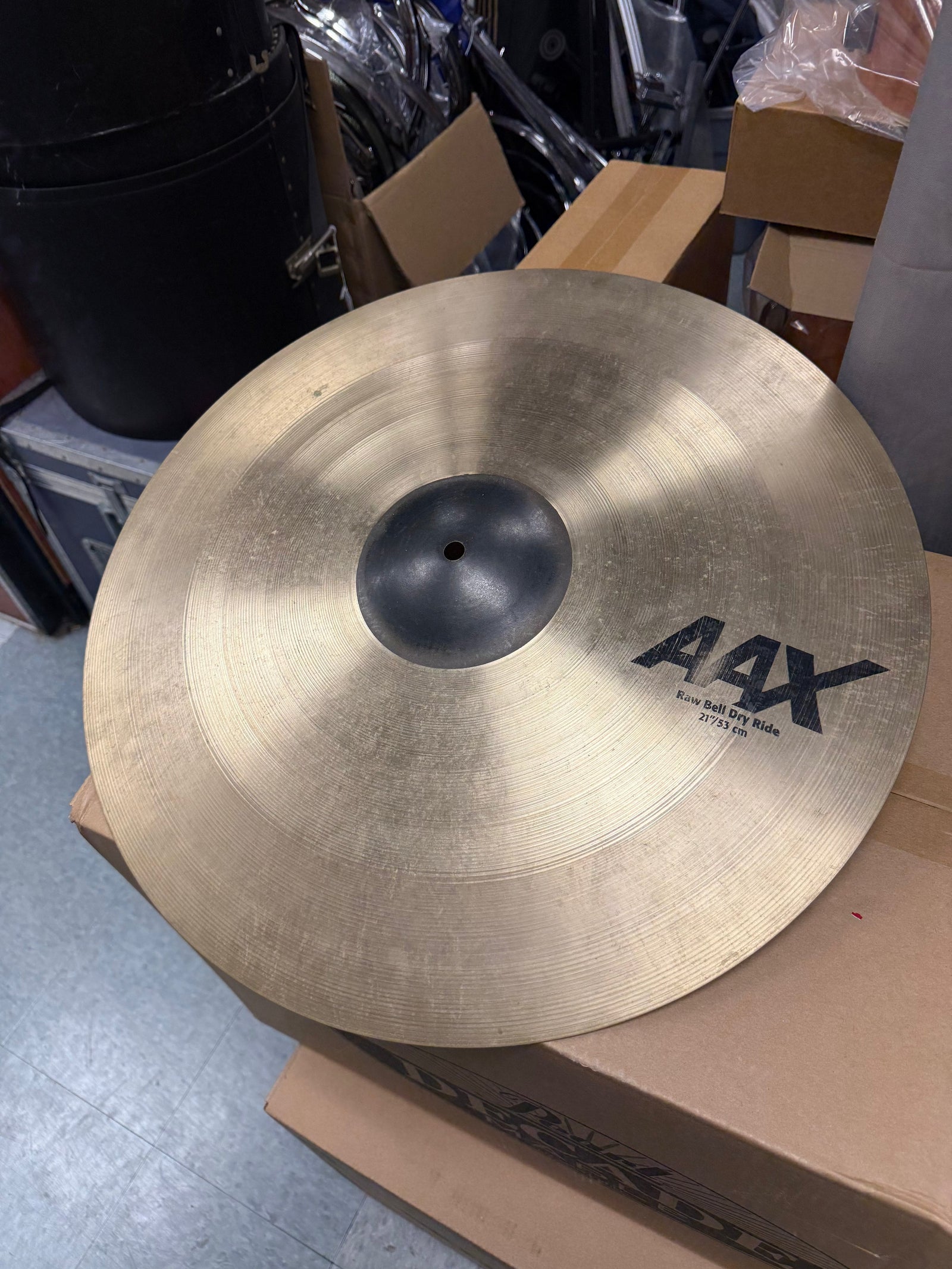Sabian 21” AAX Raw Bell Dry Ride cymbal