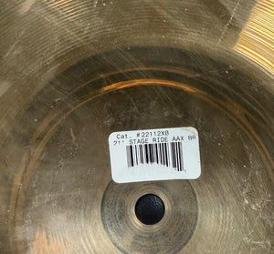Sabian 21” AAX stage ride cymbal