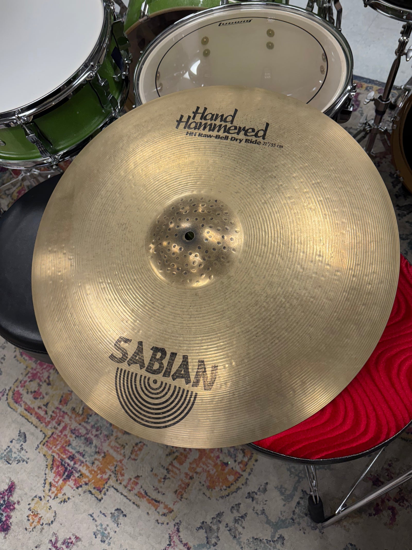 Sabian 21” HH Raw Bell Dry Ride Cymbal