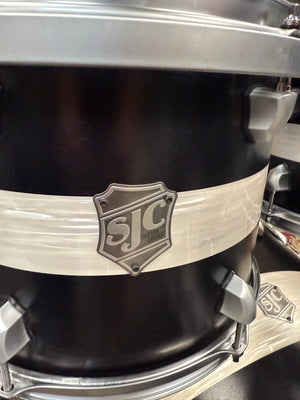 SJC Satin Black 4pc Drum Set