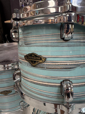 Tama Starclassic 4pc Arctic Blue Oyster Drum Set - Drum Flip