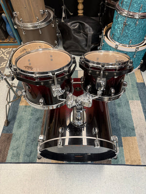 Tama Starclassic 4pc Red To Black Sparkle Drum Set