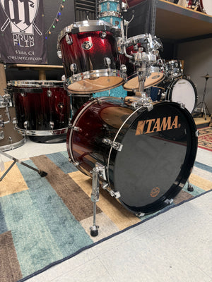 Tama Starclassic 4pc Red To Black Sparkle Drum Set