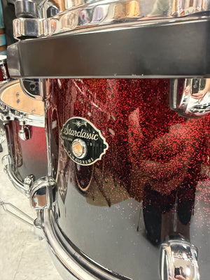 Tama Starclassic 5pc Red To Black Sparkle Drum Set