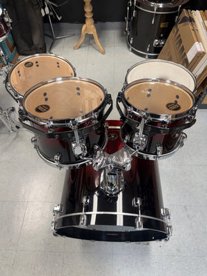 Tama Starclassic 5pc Red To Black Sparkle Drum Set