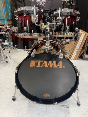 Tama Starclassic 5pc Red To Black Sparkle Drum Set